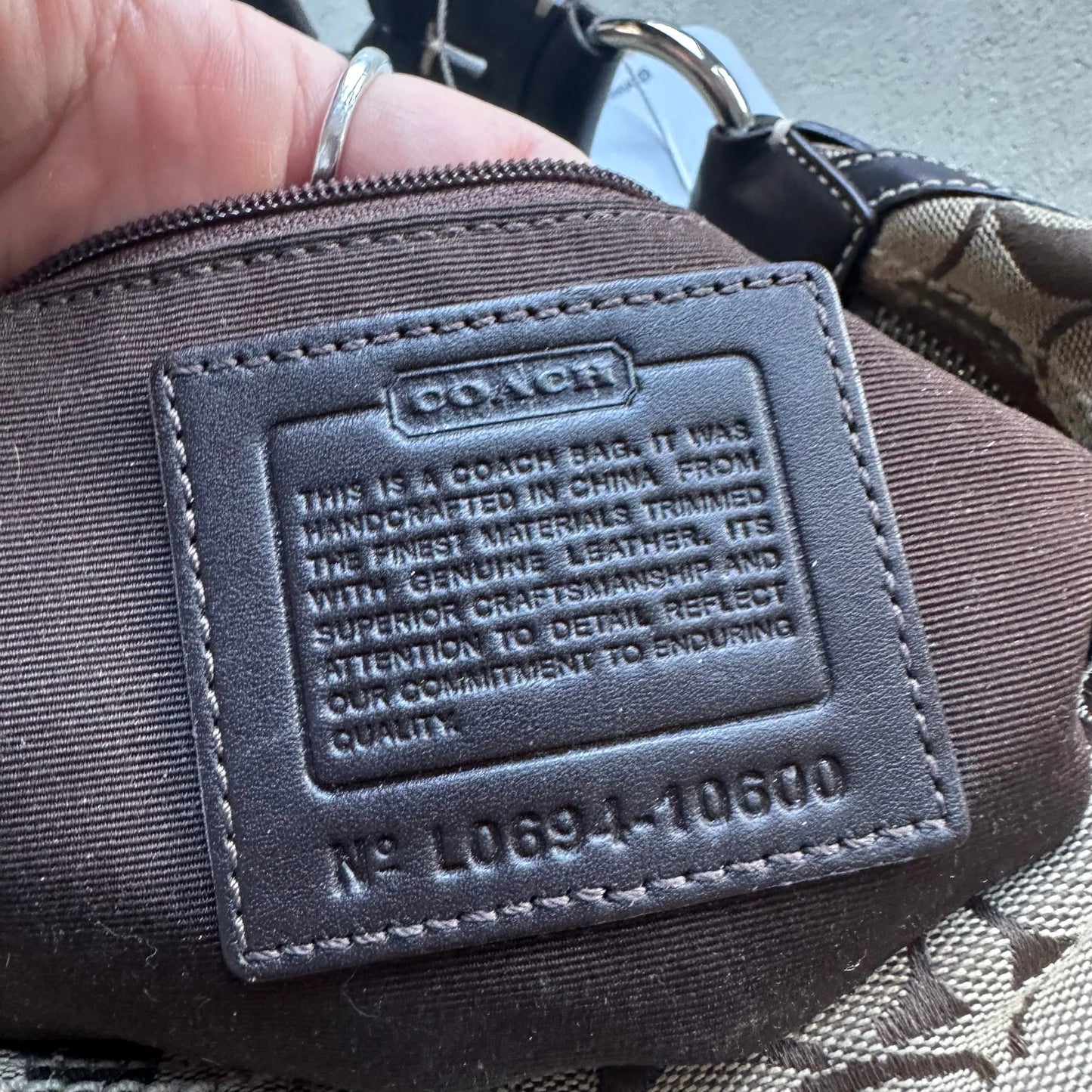 vintage y2k coach denim shoulder bag 2