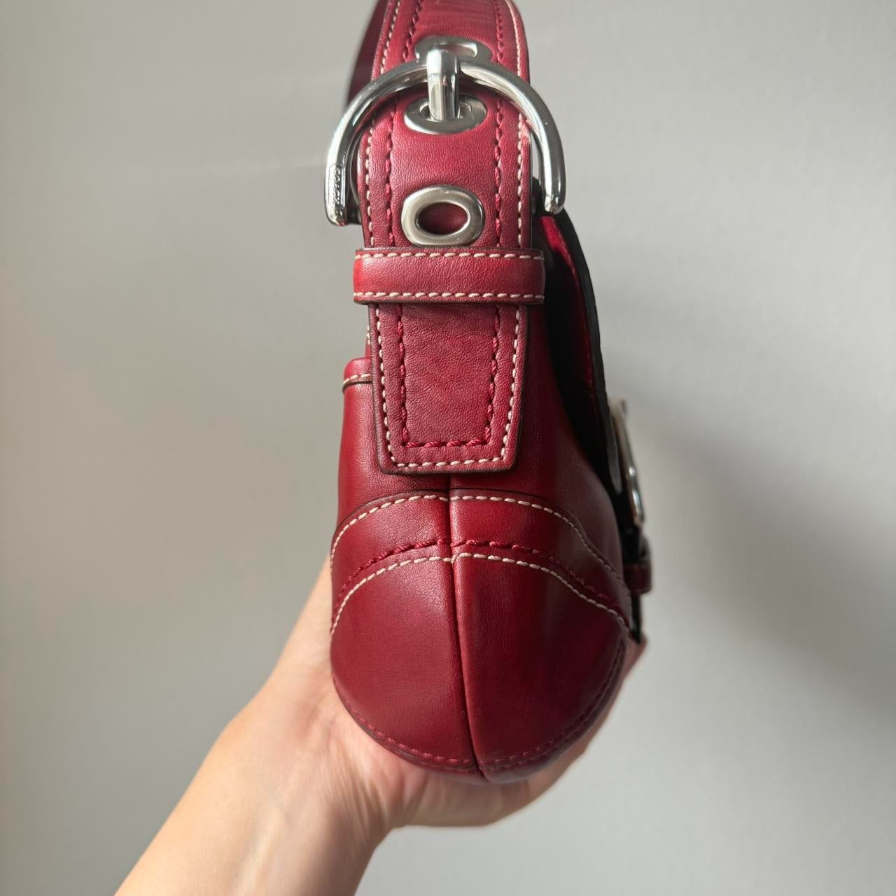 Authentic Coach Soho shoulder bag burgundy