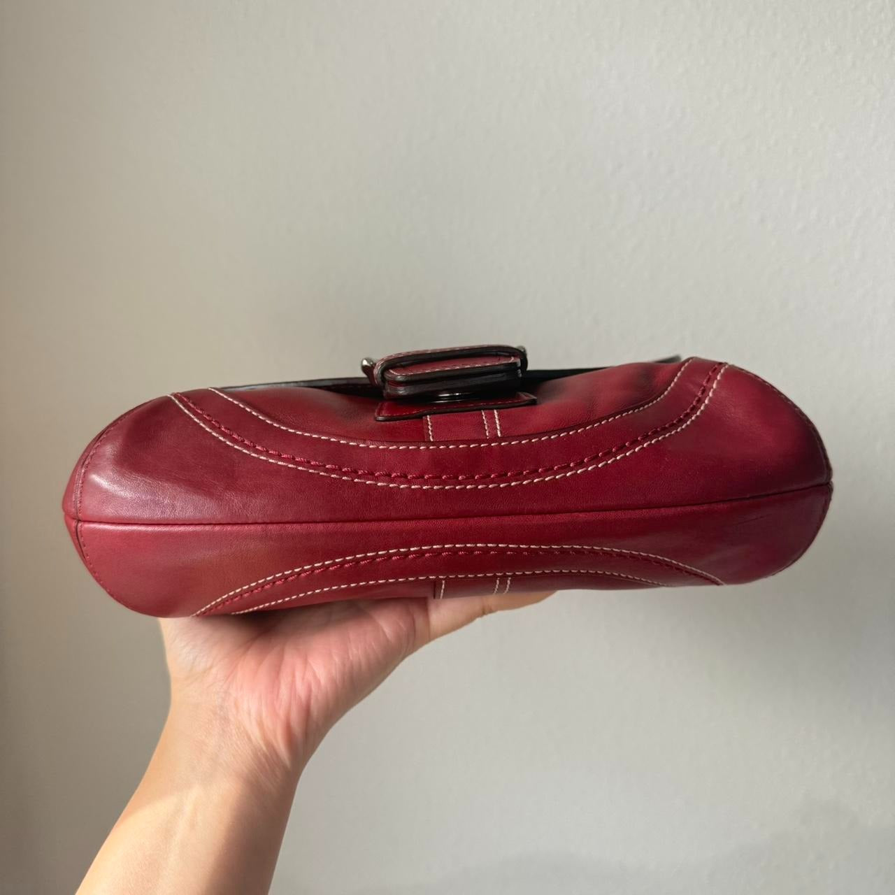 Authentic Coach Soho shoulder bag burgundy