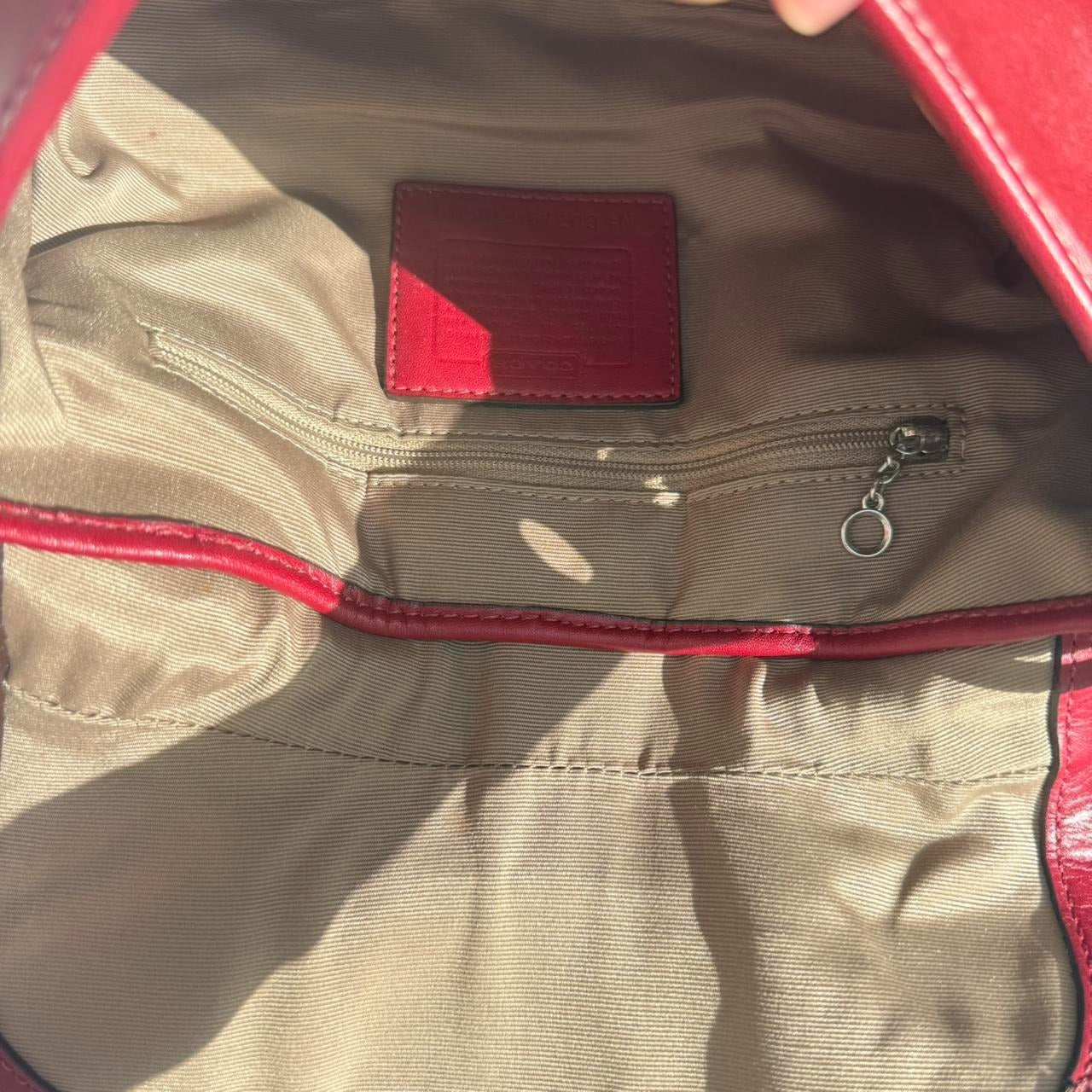 Authentic Coach Soho shoulder bag burgundy