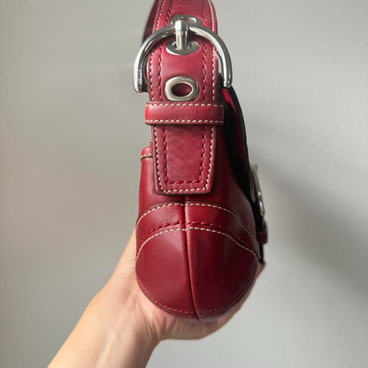 Authentic Coach Soho shoulder bag burgundy