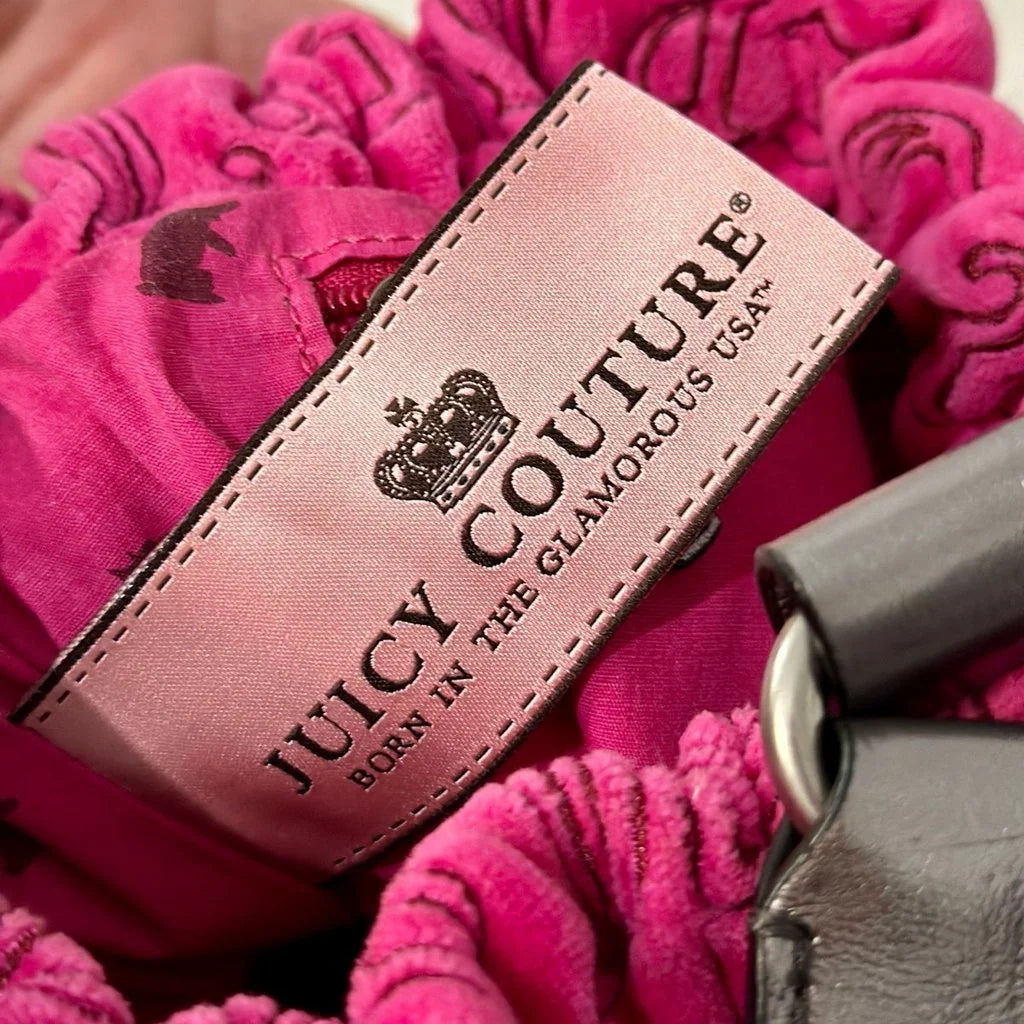 Juicy Couture Pink Velour Handbag🌺🩷